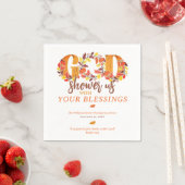 Religious Thanksgiving Dinner Faith Bible Quote スタンダードカクテルナプキン (インサイチュ)