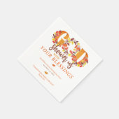 Religious Thanksgiving Dinner Faith Bible Quote スタンダードカクテルナプキン (角)