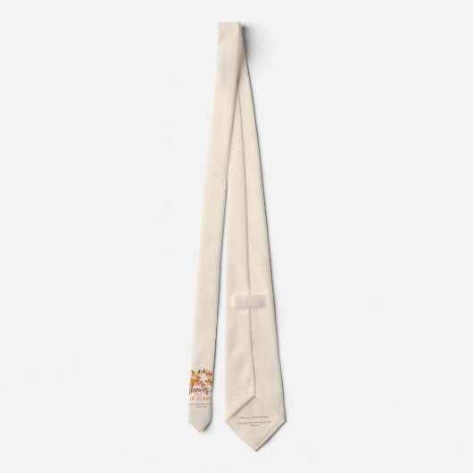 Religious Thanksgiving Dinner Faith Bible Quote ネクタイ (裏面)