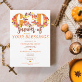 Religious Thanksgiving Dinner Faith Bible Quote 招待状