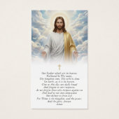 Religious The Lords Prayer Jesus Sympathy Card (正面)
