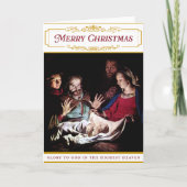 Religious Themed Nativty カード (正面)