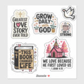 Religious Valentine Precut Stickers シール (シート)