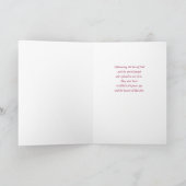 Religious Valentine’s Day Cross Roses Scripture カード (内部)