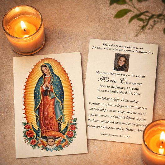 Religious Virgin Mary Guadalupe Catholic Funeral