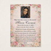 Religious Virgin Mary Guadalupe Catholic Funeral (裏面)