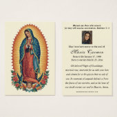 Religious Virgin Mary Guadalupe Catholic Funeral (正面&裏面)
