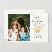 Religous Christmas Photo Card Luke Bible Verse (正面/裏面)