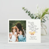 Religous Christmas Photo Card Luke Bible Verse (スタンド正面)