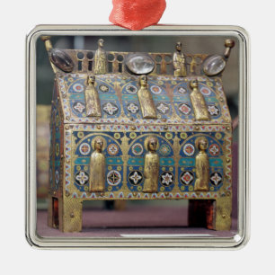 Reliquaryのシャッセ、リモージュ、c.1200-50 メタルオーナメント