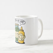 Relish Our Love Mug – Funny Food Pun Coffee Cup コーヒーマグカップ (正面右)