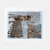 Relkili Steelカバーアート フリースブランケット (正面(横))