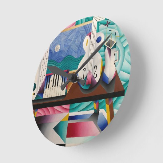 Relógio com a pintura de Teixeira Leite ラウンド壁時計 (傾斜)