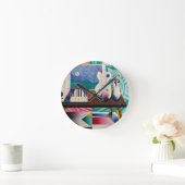 Relógio com a pintura de Teixeira Leite ラウンド壁時計 (ホーム)