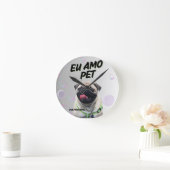 Relógio de parede acrílico redondo de 20,32 cm Pet ラウンド壁時計 (ホーム)