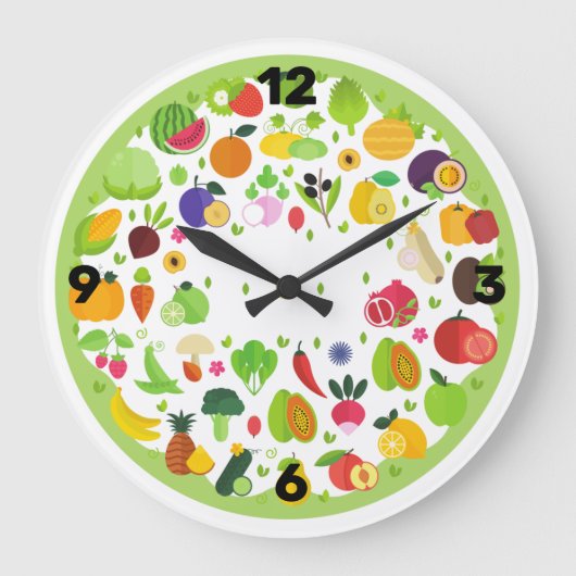 Relógio de parede para cozinha ラージ壁時計 (正面)