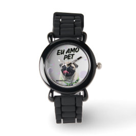 relógio de pulseira de silicone pet 腕時計