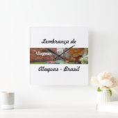 Relogio lembrança de Alagoas スクエア壁時計 (ホーム)