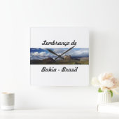 Relogio lembrança de Bahia スクエア壁時計 (ホーム)