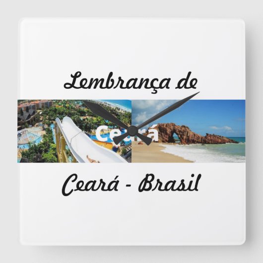 Relogio lembrança de Ceará スクエア壁時計 (正面)