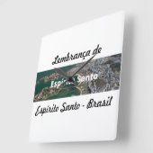 Relogio lembrança de Espírito Santo スクエア壁時計 (傾斜)