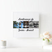 Relogio lembrança de Goiás スクエア壁時計 (ホーム)