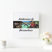 Relogio lembrança de Pernambuco スクエア壁時計 (ホーム)