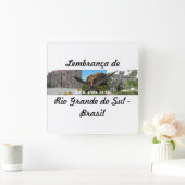 Relogio lembrança de Rio Grande do Sul スクエア壁時計 (ホーム)