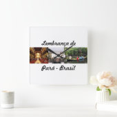 Relogio lembrança do Pará スクエア壁時計 (ホーム)