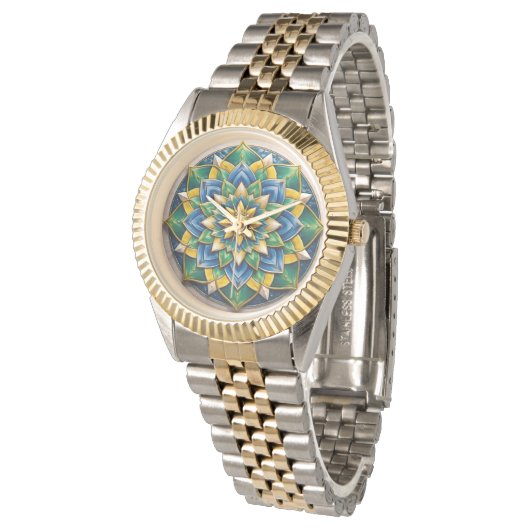Relógio Mandala Luxo - 01 腕時計 (アングル)