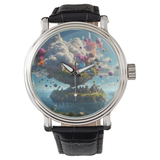 Relógio Masculino estilo Vintage em couro. 腕時計 (正面)