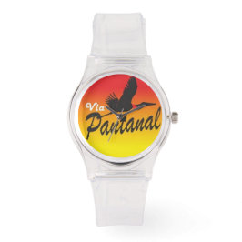 Relogio Pulseira de silicone transparente 腕時計