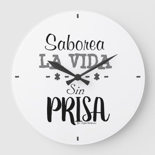 Relojの動機 ラージ壁時計 (正面)