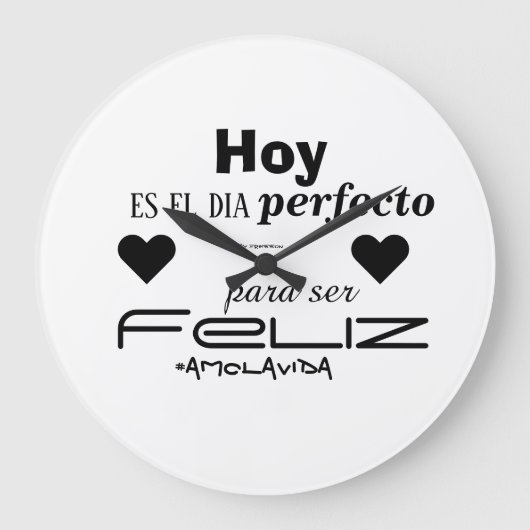 Reloj動機 ラージ壁時計 (正面)