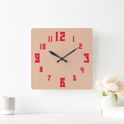 RELOJ スクエア壁時計 (ホーム)