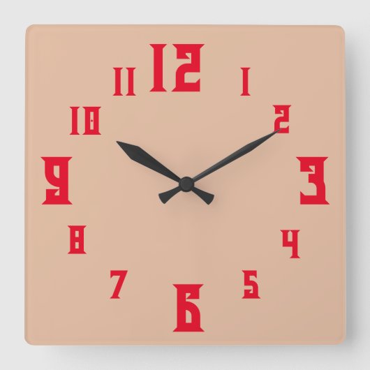 RELOJ スクエア壁時計 (正面)
