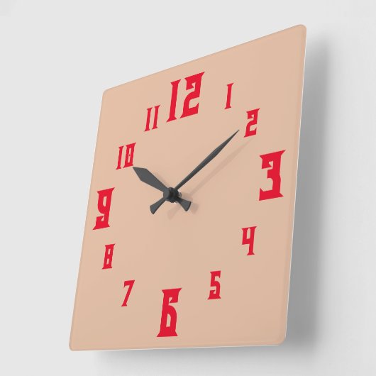 RELOJ スクエア壁時計 (傾斜)