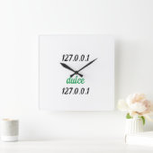 Reloj 127.0.0.1 dulce 127.0.0.1 スクエア壁時計 (ホーム)