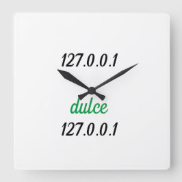 Reloj 127.0.0.1 dulce 127.0.0.1 スクエア壁時計