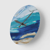 Reloj Blue Monticelli Art ラウンド壁時計 (傾斜)