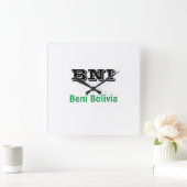 Reloj BNI Beni Bolivia スクエア壁時計 (ホーム)