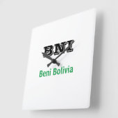 Reloj BNI Beni Bolivia スクエア壁時計 (傾斜)