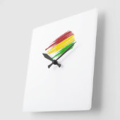 Reloj Bolivia スクエア壁時計 (傾斜)