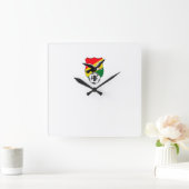 Reloj Bolivia スクエア壁時計 (ホーム)