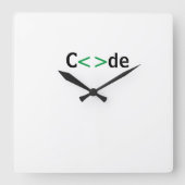 Reloj c<>de スクエア壁時計 (正面)