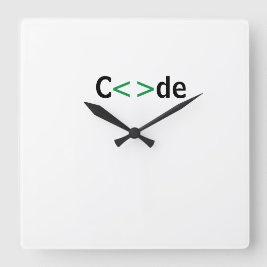 Reloj c<>de スクエア壁時計 (正面)