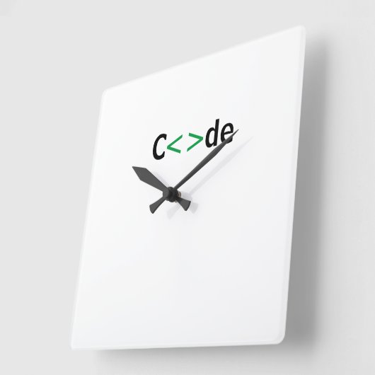 Reloj c<>de スクエア壁時計 (傾斜)