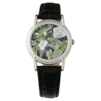 Reloj con acuarela de alcatraces 腕時計