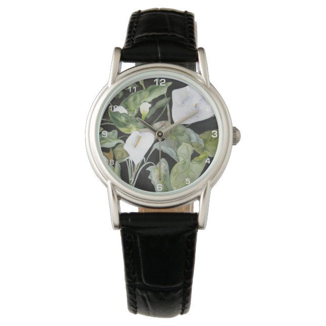 Reloj con acuarela de alcatraces 腕時計 (正面)