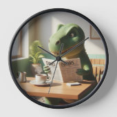 Reloj con diseño dinosaurio 壁時計 (正面)